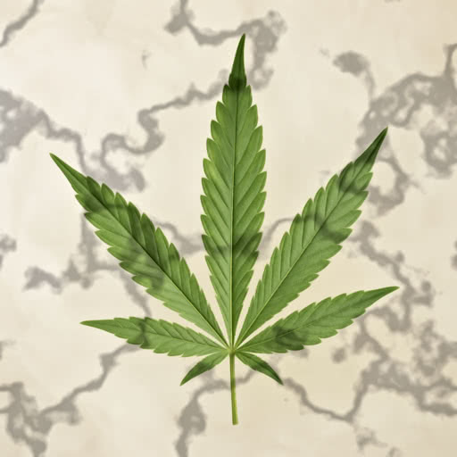 One weed leaf presented in a patchy shadow treatment