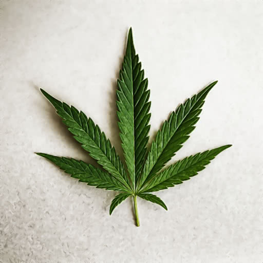 A weed leaf with a graphic boost effect