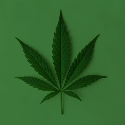 Cannabis leaf transformed using a Bayer pattern effect
