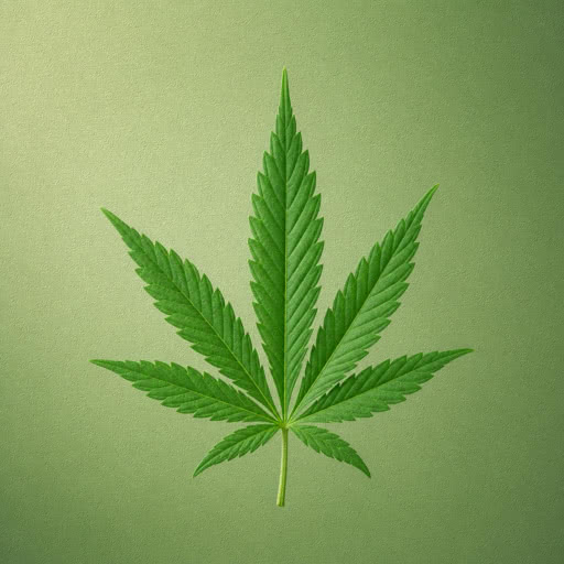 Weed leaf transformed using a textured paper treatment